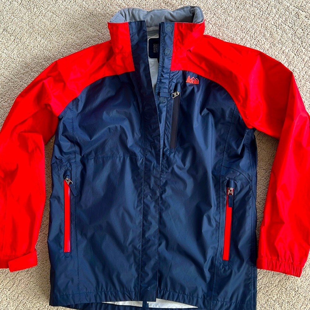 REI boys lightweight rain jacket